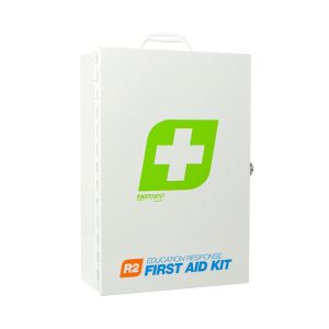 R2 Education Response First Aid Kit, Metal Wall Mount