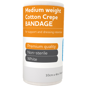 Medium Cotton Crepe Bandage 10cm x 4M