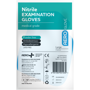 Large Nitrile Powder-Free Gloves Pair/2