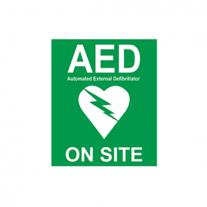 On Site AED Sticker