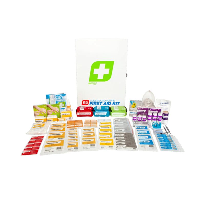 R3 Constructa Max Pro First Aid Kit, Metal Wall Mount - Image 2