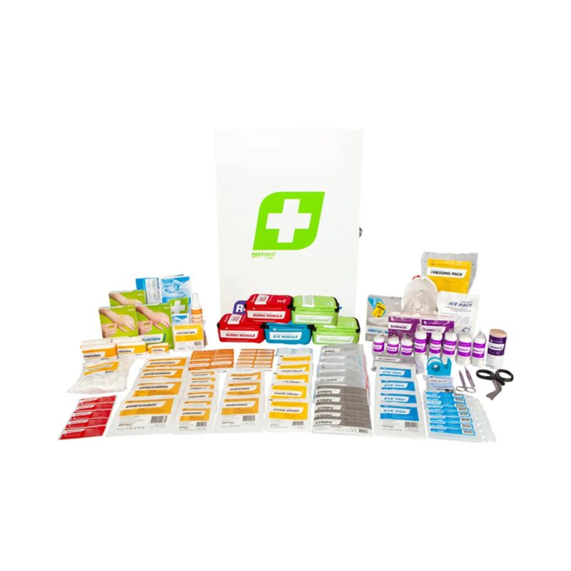 R4 Constructa Medic First Aid Kit, Metal Wall Mount - Image 2