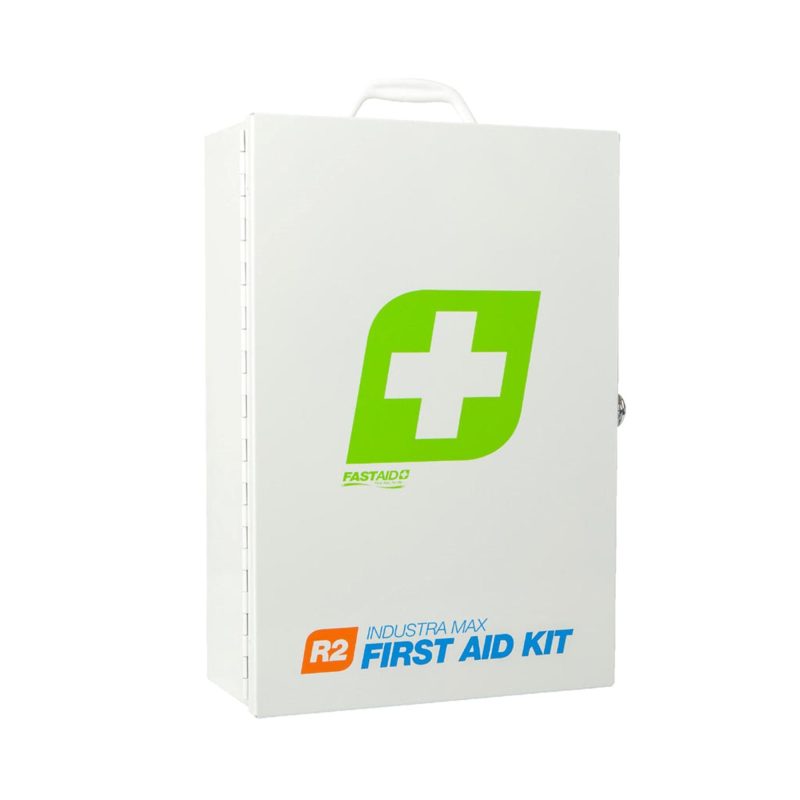 R2 Industra Max First Aid Kit, Metal Wall Mount