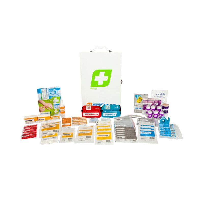 R2 Industra Max First Aid Kit, Metal Wall Mount - Image 2