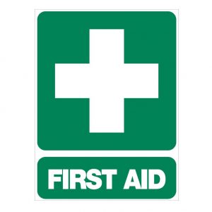 Poly First Aid Sign, 600 x 450mm