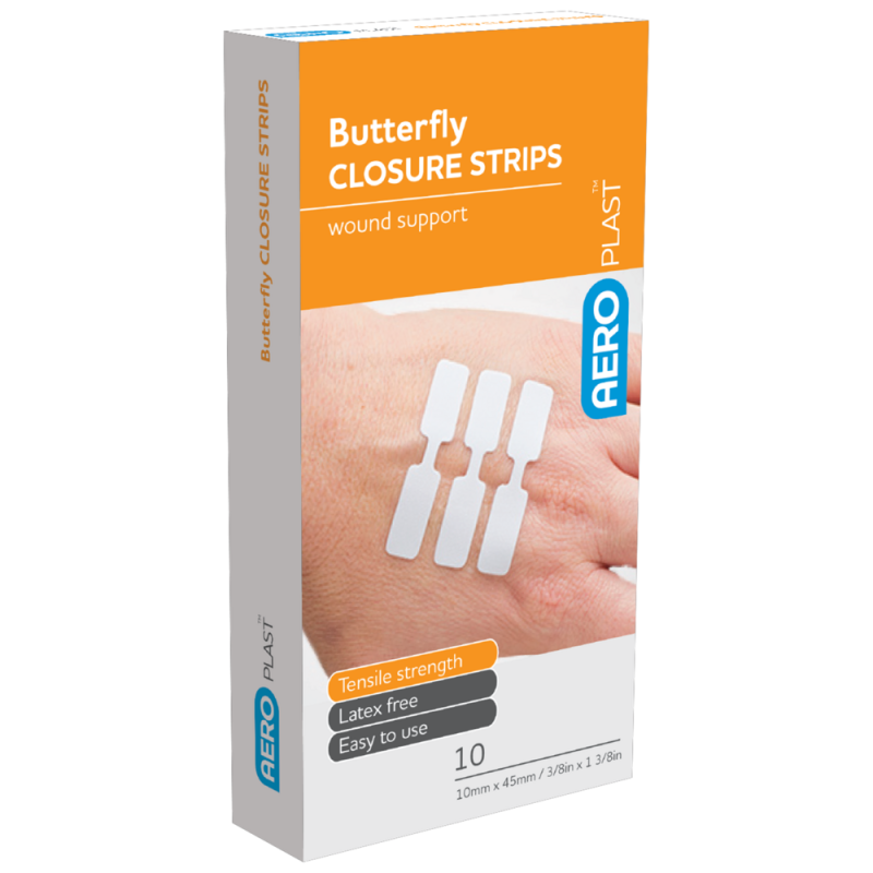 Butterfly Wound Closures 45 x 10mm Box/10