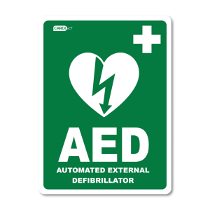AED Sticker 22.5 x 30cm