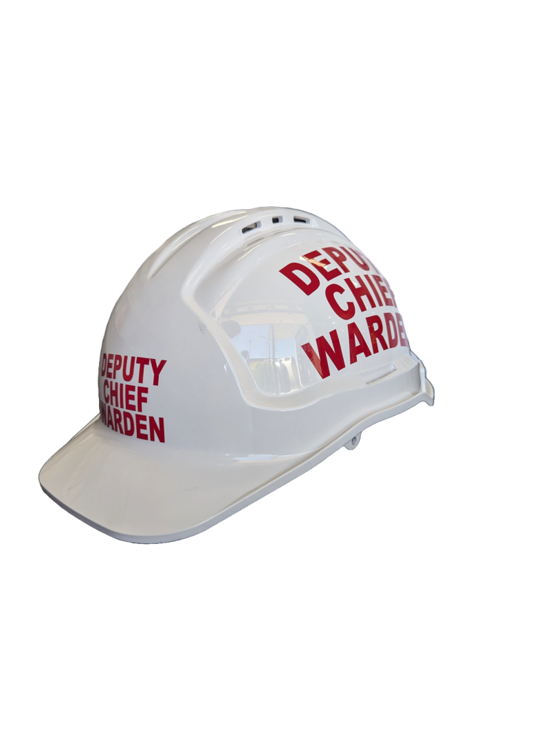 Deputy Chief Warden Helmet, White - Image 2