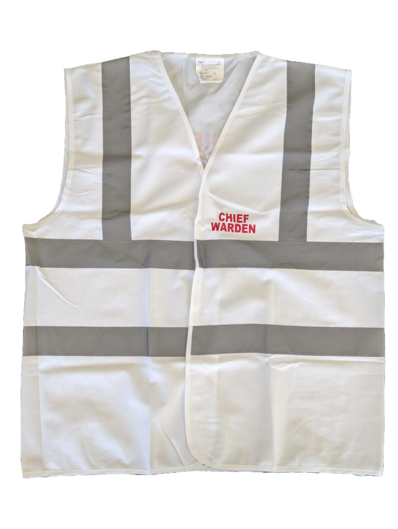Chief Warden Vest, White