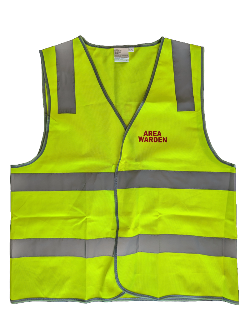 Area Warden Vest, Yellow