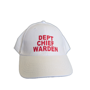 Deputy Chief Warden Cap, White