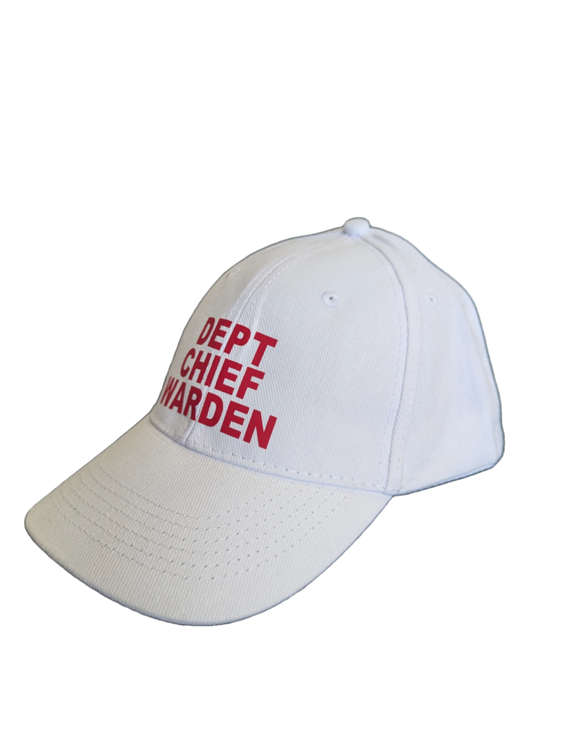Deputy Chief Warden Cap, White - Image 2