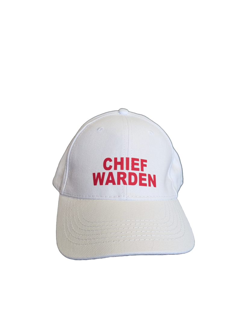 Chief Warden Cap, White