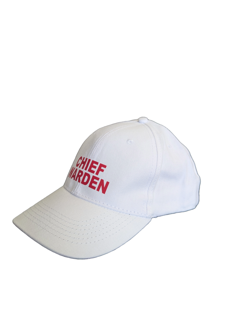 Chief Warden Cap, White - Image 2
