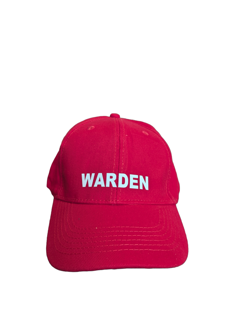 Fire Warden Cap, Red