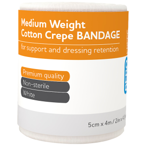 Medium Cotton Crepe Bandage 5cm x 4M