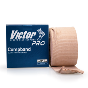 Victor Pro Compband - Elasticated Tubular Bandage, Size F (9.5cm x 10m)