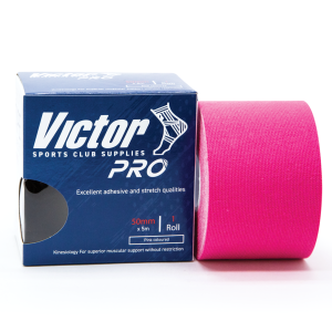 Victor Pro K-Tape 50mm x 5m, Pink - Single Roll