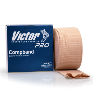 Victor Pro Compband - Elasticated Tubular Bandage, Size E (8.5cm x 10m)
