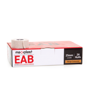 Maxiplast Cotton EAB, 2.5cm x 4.5m - Box of 24