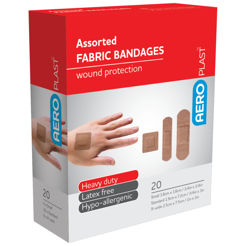 Premium Fabric Assorted Dressings 20pk