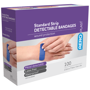 Standard Detectable Strips 7.5 x 2.5cm Box/100