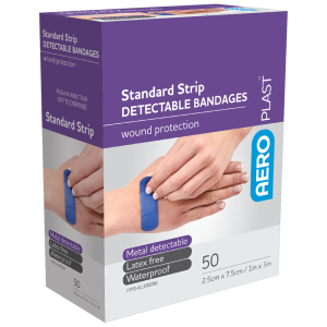 Standard Detectable Strips 7.5 x 2.5cm Box/50