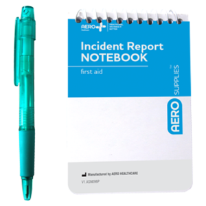 First Aid Notebook with Pen