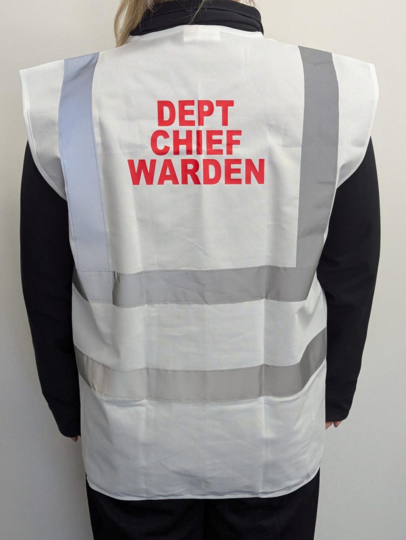 Deputy Chief Warden Vest, White - Image 3