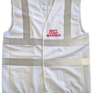 Deputy Chief Warden Vest, White