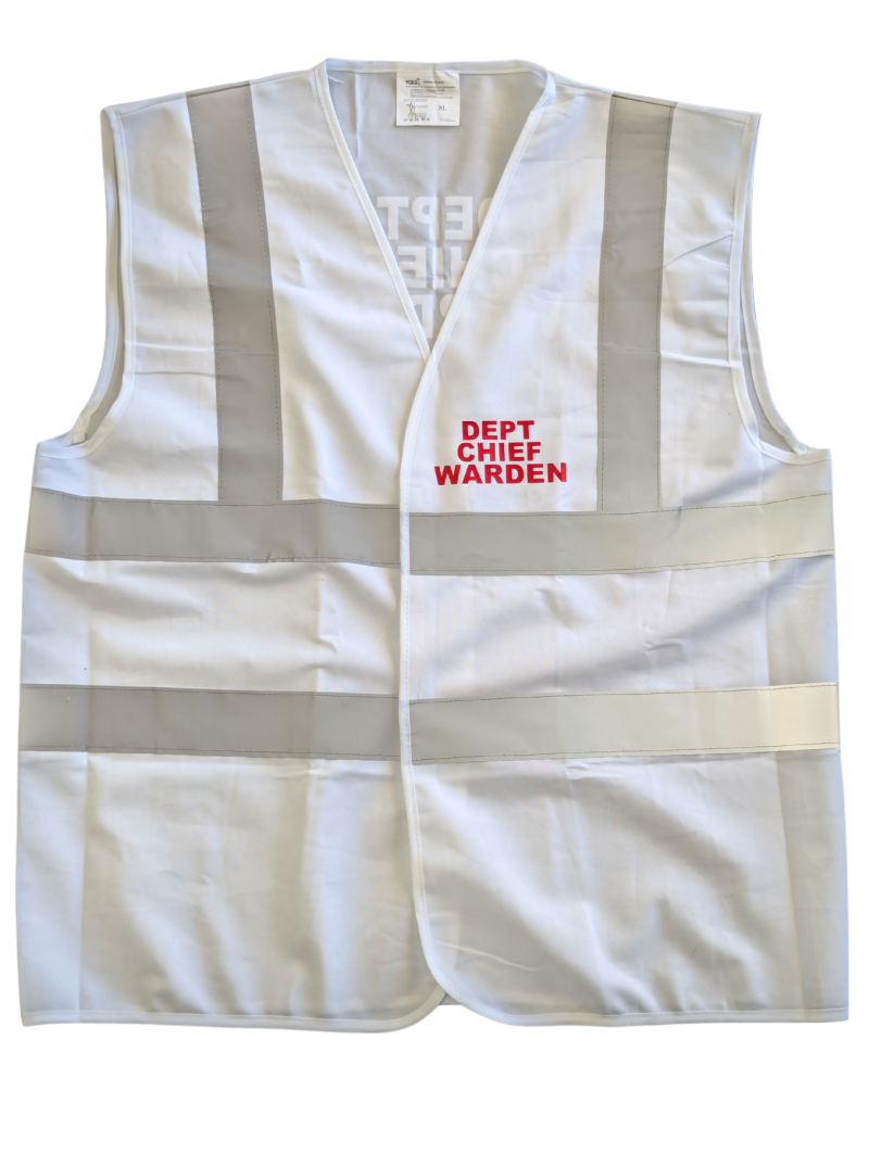 Deputy Chief Warden Vest, White