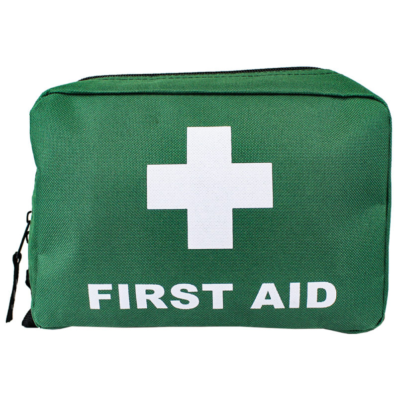 Small Green First Aid Bag 21 x 15 x 7.5cm