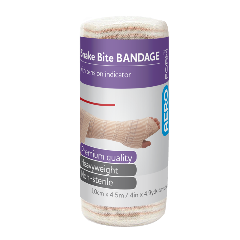 Short Snake Bite Bandage with Indicator 10cm x 4.5M
