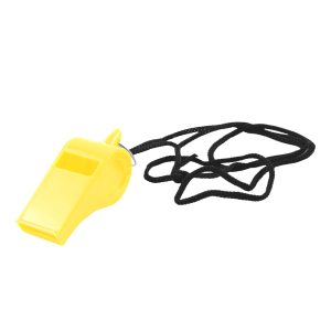 Yellow Plastic Whistle