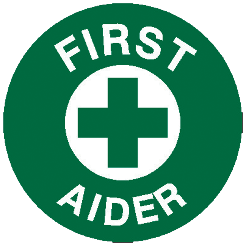 First Aider Sticker 5 x 5cm Sheet/5
